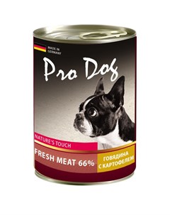 Корм для собак говядина картофель конс 400г Pro dog