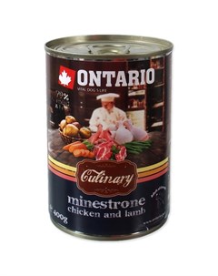 Консервы Онтарио для собак Минестроне с Курицей и ягненком цена за упаковку Ontario