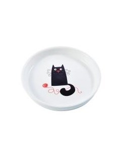 Миска керамическая для кошек с Кошкой 210 мл Mr.kranch