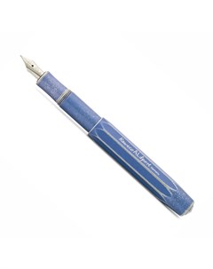 Ручка перьевая AL Sport Stonewashed F 0 7 мм корпус синий состаренный Kaweco