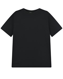 Черная футболка с круглым вырезом детская Dan maralex