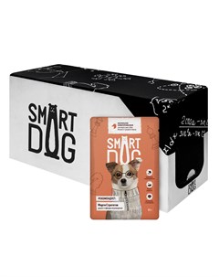 Упаковка 25 шт Паучи для взрослых собак малых и средних пород кусочки утки в аппетитном желе 2 13 кг Smart dog паучи