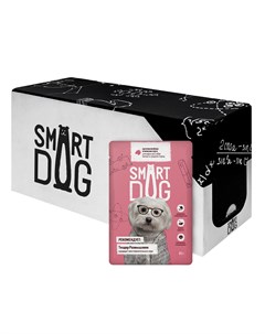 Упаковка 25 шт Паучи для взрослых собак малых и средних пород кусочки ягненка в нежном соусе 2 13 кг Smart dog паучи