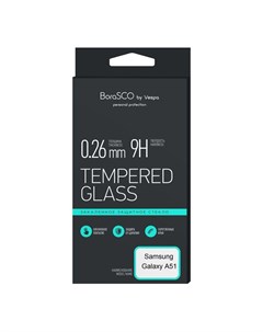 Защитное стекло BoraSCO Samsung Galaxy A51 чёрный Vespa