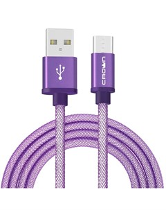 Кабель USB CMCU 3072C CM000002126 фиолетовый Crown