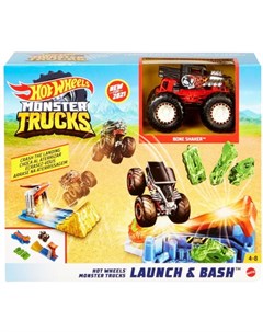 Набор игровой Hot Wheels Monster Trucks Взрыв машинок Mattel