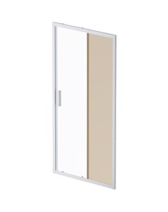 Душевая дверь Gem 100х195 прозрачная бронзовая матовый хром W90G 100 1 195MBr Am.pm.