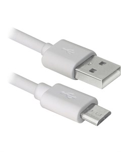 Аксессуар USB AM MicroUSB 3m USB08 10BH White 87468 Defender
