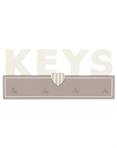 Ключница 24х11х2 5 см МДФ металл 4 крючка 005844 Волшебная страна