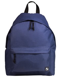Рюкзак универсальный сити формат один тон синий 20 литров 41х32х14 см Brauberg