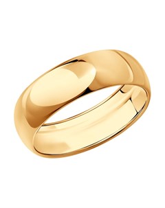 Обручальное кольцо из золочёного серебра Sokolov