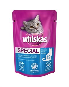 Влажный корм для стерилизованных кошек рагу 85 гр Whiskas