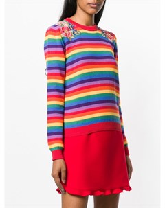 Twin set свитер с цветочной вышивкой Twinset