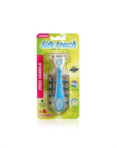 Женский станок Silk Touch для бритья кассеты 4шт Carelax