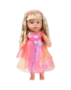 Кукла Baby born Сестричка Soft Touch в платье единорога 43 см 833 711 Zapf creation