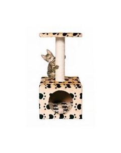 Домик для кошек Трикси Zamora Кошачьи Лапки с площадкой Бежевый Trixie