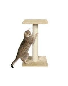 Когтеточка столб для кошек Трикси Espejo с 2 мя площадками Бежевый Trixie