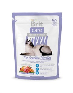 Сухой корм Брит Беззерновой для кошек с чувствительным пищеварением Brit*