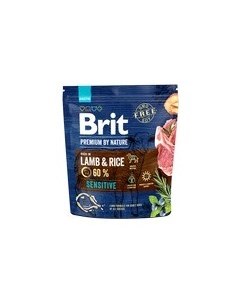 Сухой корм Брит Премиум для взрослых собак с Чувствительным пищеварением Ягненок рис Brit*