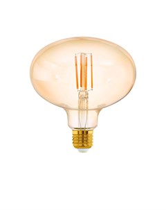 Лампа светодиодная диммируемая филаментная E27 4W 2200K янтарная 12596 Eglo
