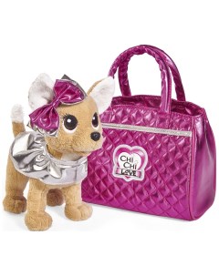 Мягкая игрушка Chi Chi love Гламур с розовой сумочкой и бантом 5893125 Simba
