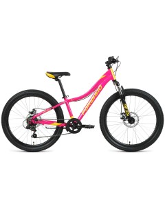 Велосипед JADE 24 2 0 disc 24 7 ск рост 12 2020 2021 розовый золотой RBKW1J347005 Forward