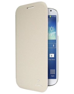 Чехол флип кейс Frame Case для Samsung Galaxy S4 GT i 9500 кремовый Lazarr