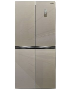 Многокамерный холодильник NFI 4414 золотистое стекло Ginzzu