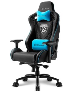 Игровое компьютерное кресло Skiller SGS4 черно синее Sharkoon