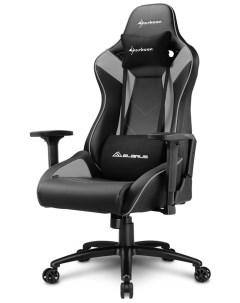 Игровое компьютерное кресло Elbrus 3 черно серое Sharkoon