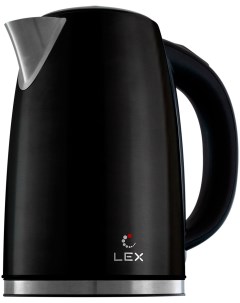Чайник электрический LX 30021 1 чайник стальной с управлением на ручке черный Lex