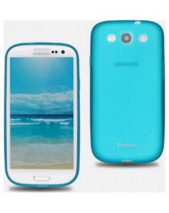 Чехол клип кейс Glow Protect Case для Samsung Galaxy S3 i 9300 голубой Yoobao