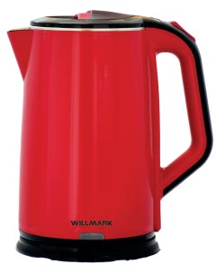 Чайник электрический WEK 2012PS темно красный Willmark