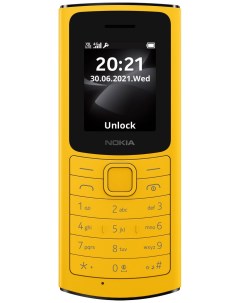 Мобильный телефон 110 4G DS Yellow NOK 16LYRY01A01 Nokia