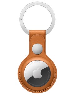 Кожаный брелок для AirTag для AirTag с кольцом для ключей цвета золотистая охра MMFA3ZM A Apple