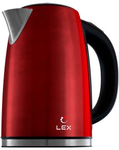 Чайник электрический LX 30021 2 стальной красный Lex
