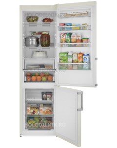 Двухкамерный холодильник JR FV 2000 мраморный бежевый Jacky's