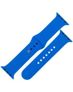 Ремешок силиконовый для Apple watch 42 44 мм S3 S4 S5 SE S6 синий Mobility