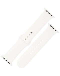 Ремешок силиконовый для Apple watch 42 44 мм S3 S4 S5 SE S6 белый Mobility