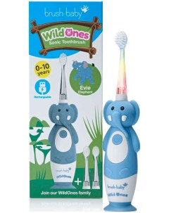 Звуковая зубная щетка Sonic WildOnes Слон Brush-baby