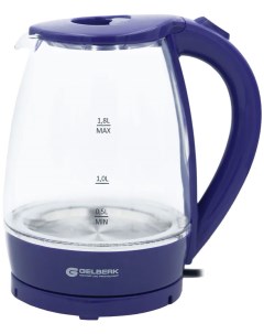 Чайник электрический GL 471 фиолетовый 1 8л стекло Gelberk