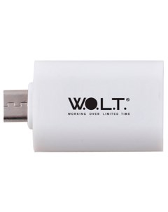 Переходник USB microUSB OTG WOTG1 белый W.o.l.t.