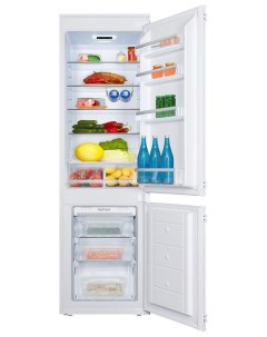 Встраиваемый двухкамерный холодильник BK316 3FNA белый Hansa