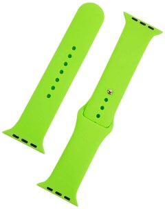 Ремешок силиконовый для Apple watch 42 44 мм S3 S4 S5 SE S6 зеленый Mobility