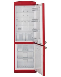 Двухкамерный холодильник SLUS 335 R2 ярко красный Schaub lorenz