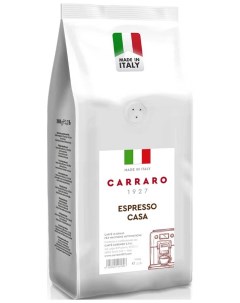 Кофе в зернах Caffe Espresso Casa 1 кг вак зерн foil Carraro