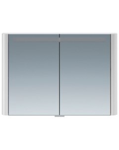 Зеркальный шкаф Sensation 100 см с подсветкой серый шелк глянцевая M30MCX1001FG Am.pm.