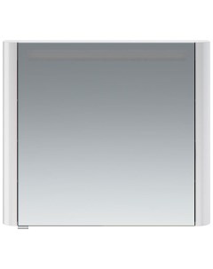 Зеркальный шкаф Sensation правый 80 см с подсветкой белый глянец M30MCR0801WG Am.pm.