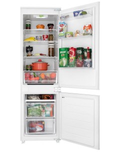 Встраиваемый двухкамерный холодильник RFCB 300 LFW Hiberg