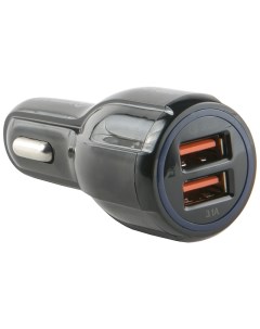 Автомобильное зарядное устройство Tech 2 USB модель AC2 30 Quick Charge 3 0 черный Red line